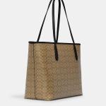 City Tote Bag In Micro Signature Canvas