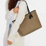 City Tote Bag In Micro Signature Canvas
