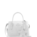 Andrea Carryall Handbag Crossbody Silver/Lt Silver Pearlized leather