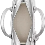 Andrea Carryall Handbag Crossbody Silver/Lt Silver Pearlized leather
