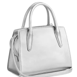 Andrea Carryall Handbag Crossbody Silver/Lt Silver Pearlized leather
