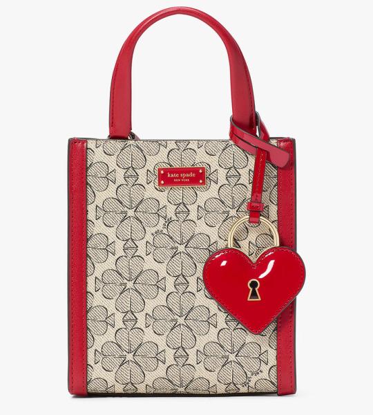 Key to my Heart Crossbody bag embossed leathe