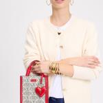 Key to my Heart Crossbody bag embossed leathe