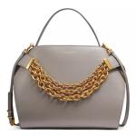 Donna Karan Plandome Chain Top Handle Leather