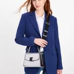Dakota metallic small top handle bag